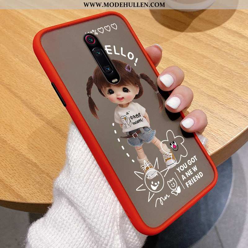 Hülle Xiaomi Mi 9t Pro Dünne Silikon Mini Karikatur Anti-sturz Rot Persönlichkeit Grün