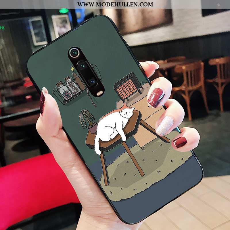 Hülle Xiaomi Mi 9t Pro Karikatur Nette Weiche Denkmal Anti-sturz Mini Grün