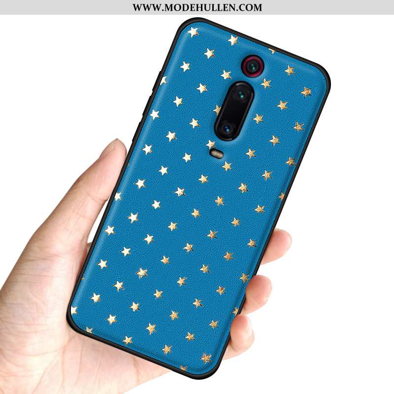 Hülle Xiaomi Mi 9t Pro Kreativ Leder Handy Case Qualität Schutz Anti-sturz Blau