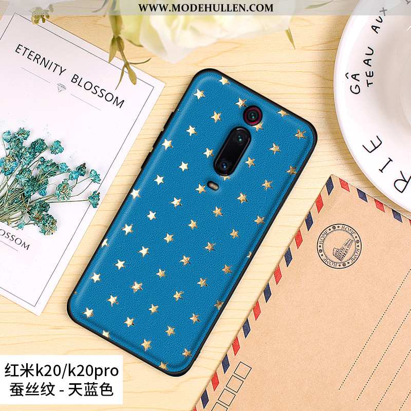 Hülle Xiaomi Mi 9t Pro Kreativ Leder Handy Case Qualität Schutz Anti-sturz Blau