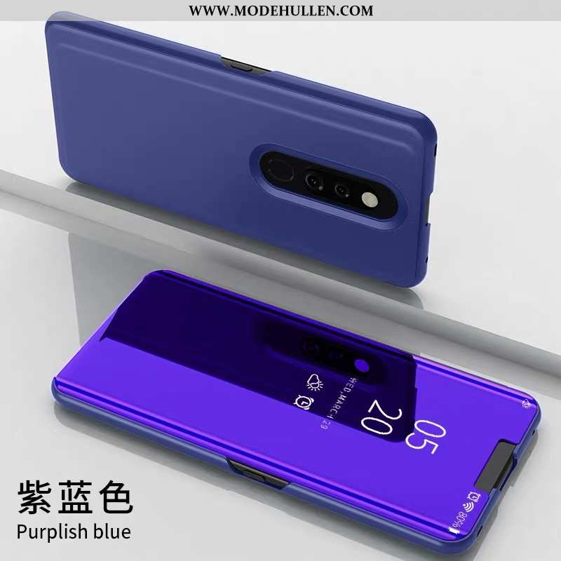 Hülle Xiaomi Mi 9t Pro Kreativ Trend Spiegel Business Lederhülle Rot Handy Rosa