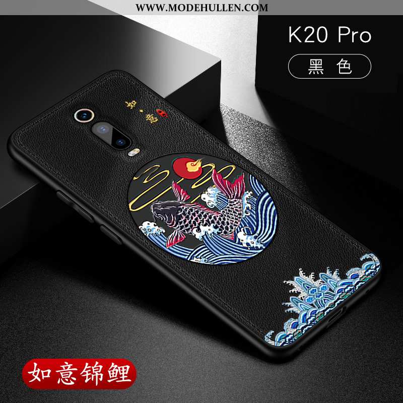 Hülle Xiaomi Mi 9t Pro Leder Muster Schutz Einfach Kreativ Trend Case Rote