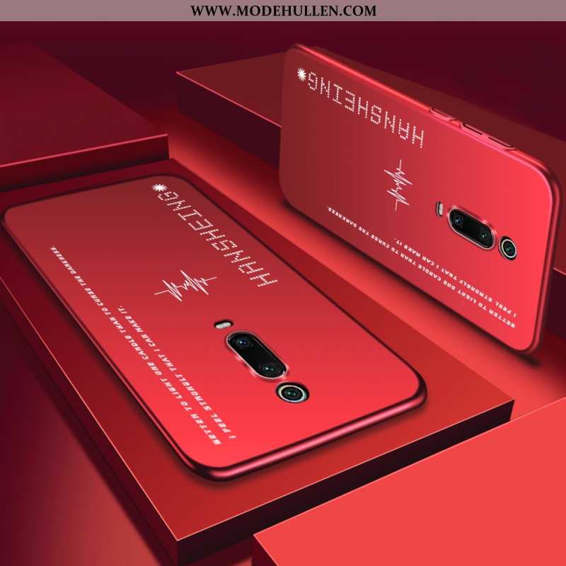 Hülle Xiaomi Mi 9t Pro Nubuck Kreativ Lila Rot Angepasst Super