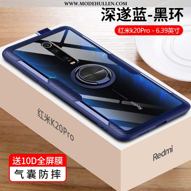 Hülle Xiaomi Mi 9t Pro Persönlichkeit Kreativ Magnetismus Glas Anti-sturz Transparent Einfassung Rot