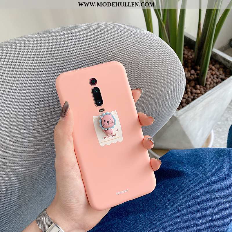 Hülle Xiaomi Mi 9t Pro Schutz Kreativ Case Mini Handy Löwe Dreidimensional Rosa