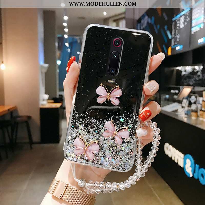 Hülle Xiaomi Mi 9t Pro Schutz Transparent Schmetterling Super Case Silikon Grün