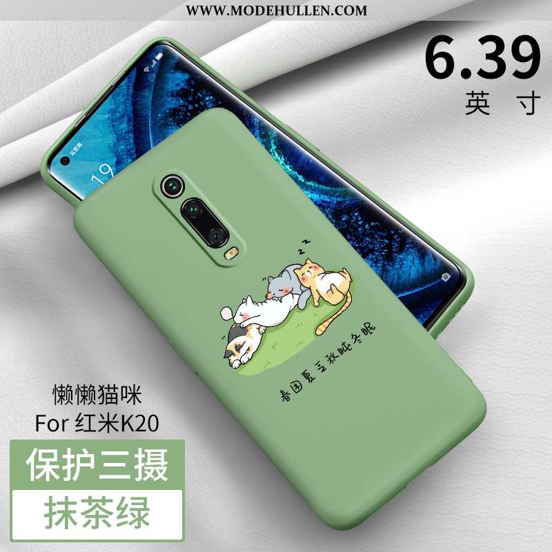 Hülle Xiaomi Mi 9t Pro Silikon Nubuck Handy Alles Inklusive Dünne Weiche Grün