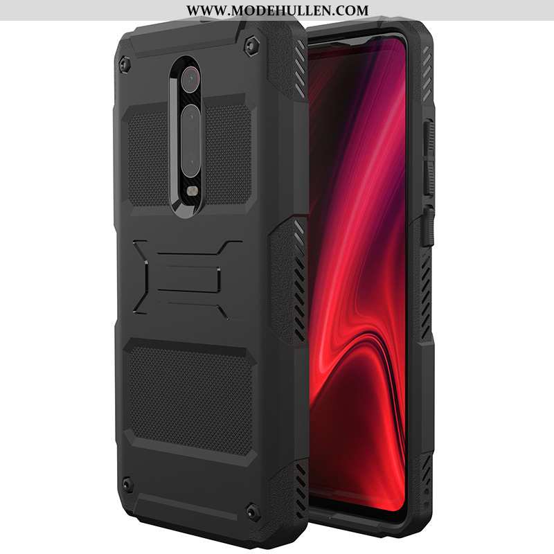 Hülle Xiaomi Mi 9t Pro Taktiken Anti-sturz Mini Jeden Tag Handy Bär Schwarz