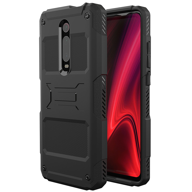 Hülle Xiaomi Mi 9t Pro Taktiken Anti-sturz Mini Jeden Tag Handy Bär Schwarz