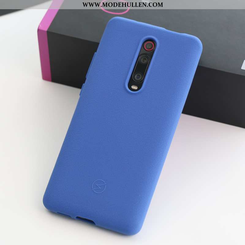 Hülle Xiaomi Mi 9t Pro Weiche Silikon Anti-sturz Stoff Rutschfest Case Einfach Blau