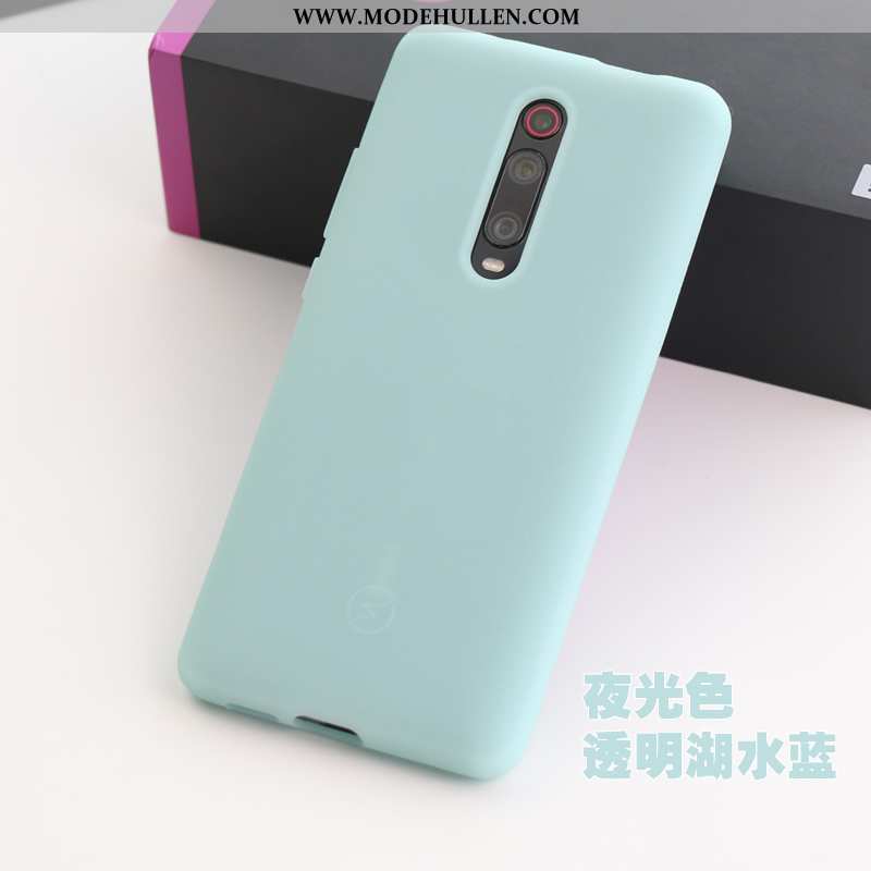 Hülle Xiaomi Mi 9t Pro Weiche Silikon Anti-sturz Stoff Rutschfest Case Einfach Blau