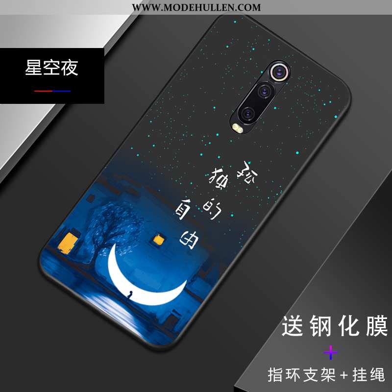 Hülle Xiaomi Mi 9t Pro Weiche Silikon Blau Anti-sturz Kreativ Handy