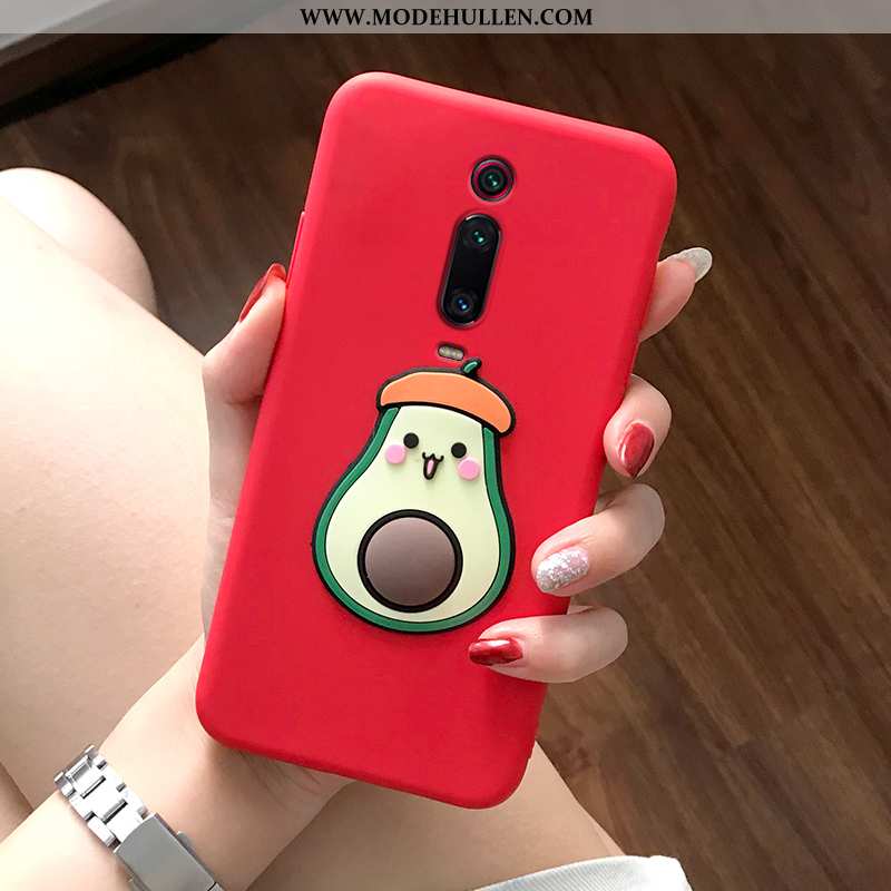 Hülle Xiaomi Mi 9t Pro Weiche Silikon Dreidimensional Case Nette Netto Rot Schutz Burgund