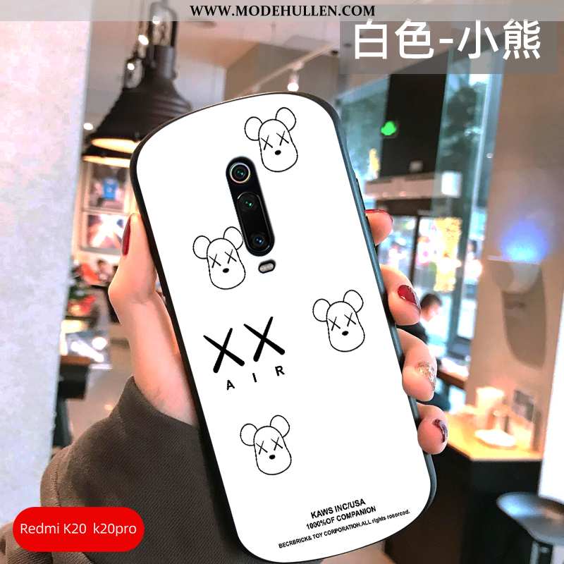 Hülle Xiaomi Mi 9t Schutz Glas Trend Handy Mode Weiß Weiße