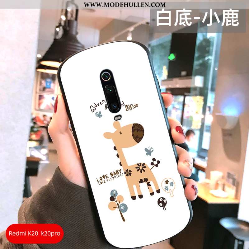 Hülle Xiaomi Mi 9t Schutz Glas Trend Handy Mode Weiß Weiße