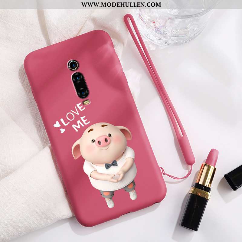 Hülle Xiaomi Mi 9t Silikon Schutz Mini Neu Handy Dünne Rot Rosa