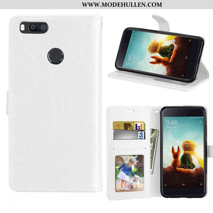 Hülle Xiaomi Mi A1 Geldbörse Weiche Mini Silikon Braun Schutz