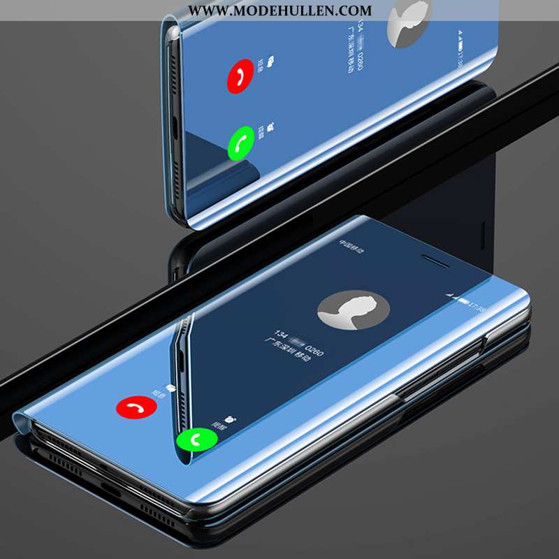 Hülle Xiaomi Mi A1 Lederhülle Mini Handy Clamshell Temperieren Blau