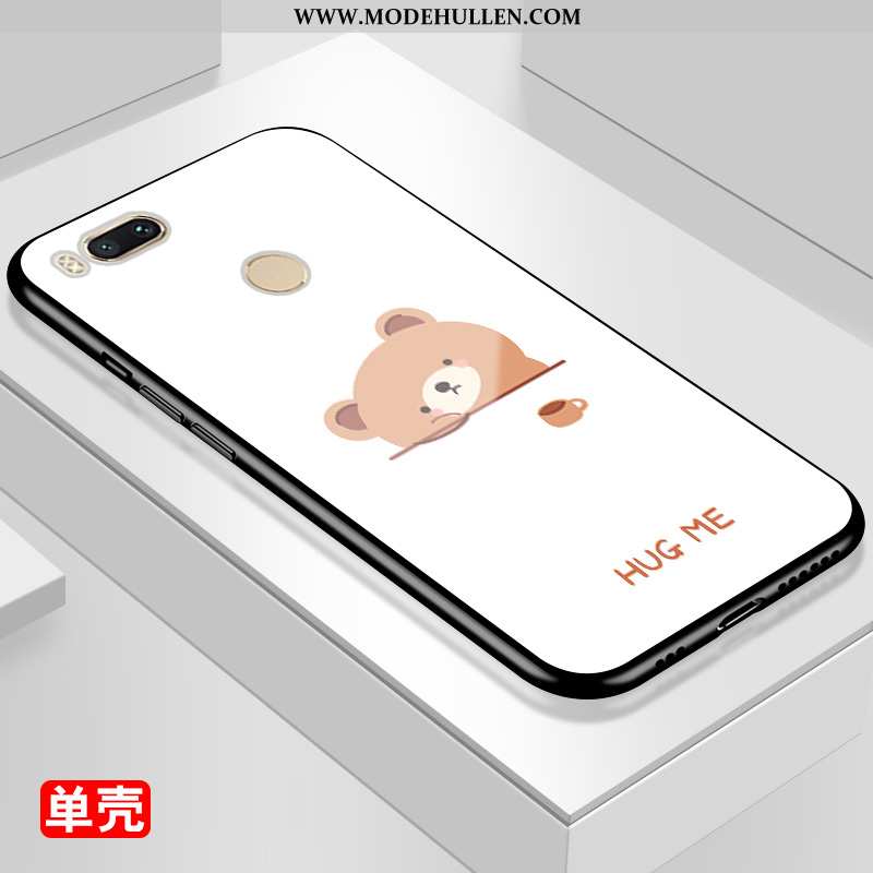 Hülle Xiaomi Mi A1 Schutz Karikatur Mini Alles Inklusive Anti-sturz Bär Weiße