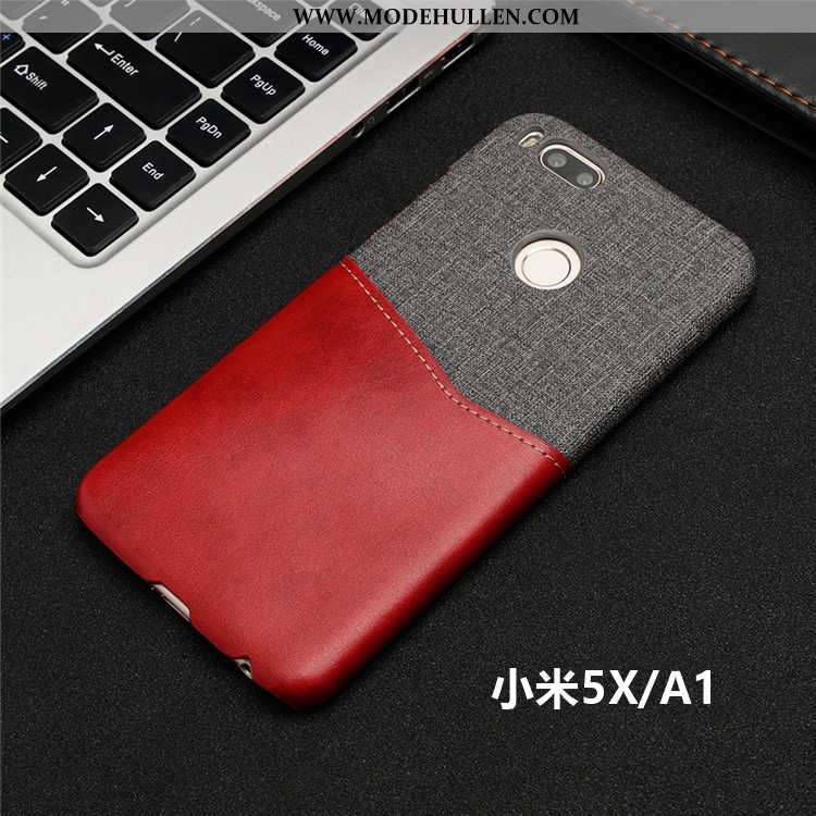 Hülle Xiaomi Mi A1 Schutz Karte Case Handy Mini Rot Braun