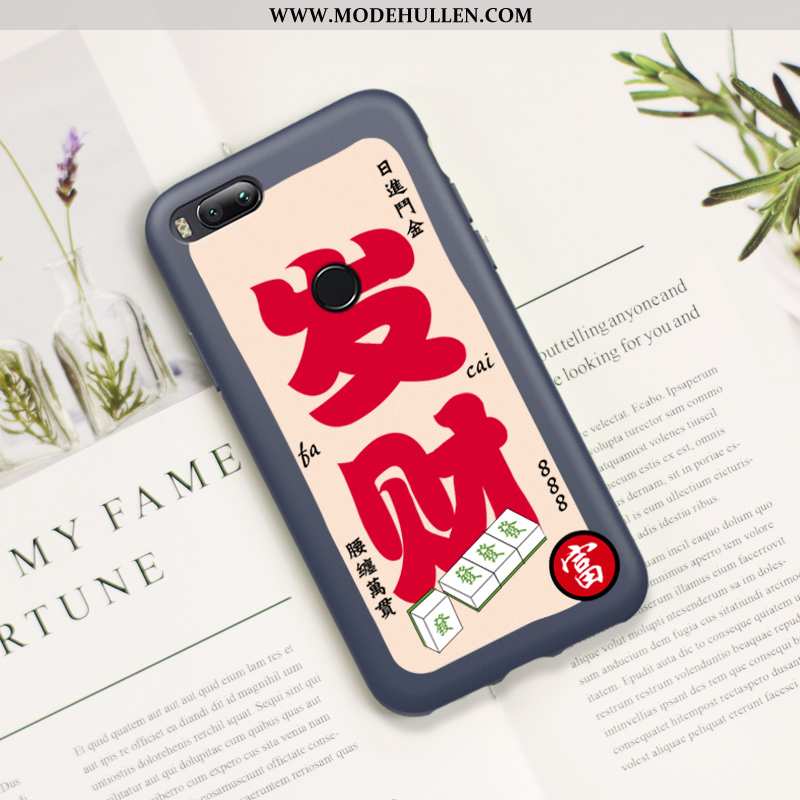 Hülle Xiaomi Mi A1 Schutz Nubuck Alles Inklusive Super Anti-sturz Handy Neu Blau