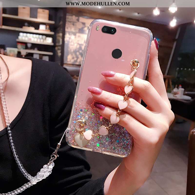 Hülle Xiaomi Mi A1 Schutz Sternenhimmel Handy Temperieren Mini Rosa