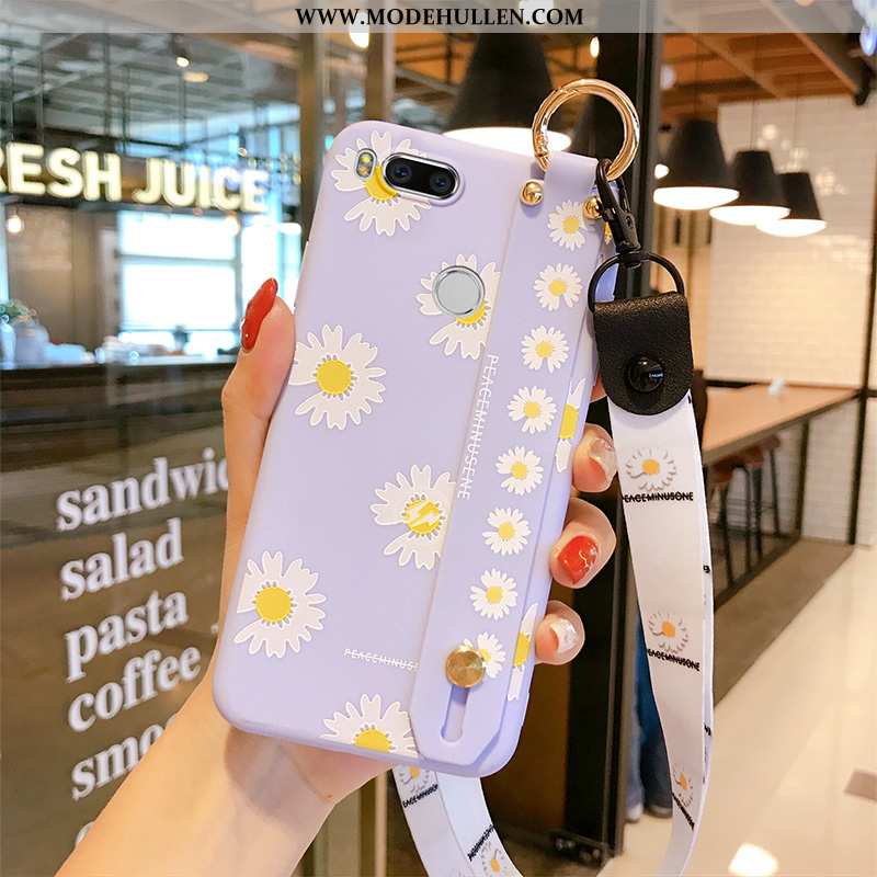 Hülle Xiaomi Mi A1 Silikon Schutz Persönlichkeit Case Anti-sturz Alles Inklusive Chrysanthemes Lila