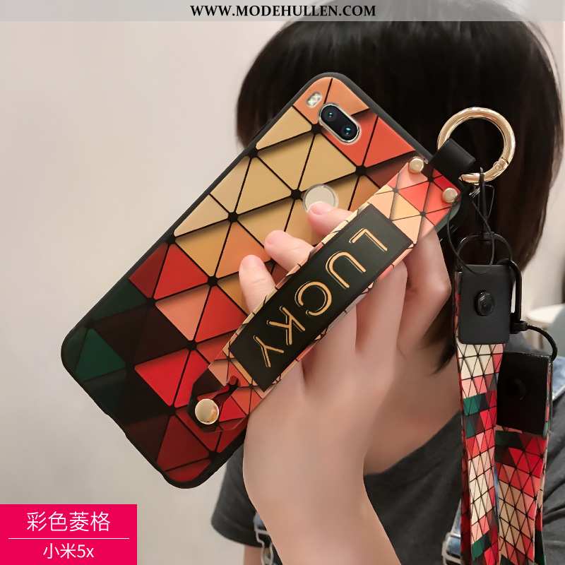 Hülle Xiaomi Mi A1 Weiche Silikon Mini Handy Rot Einfach Liebhaber Schwarz