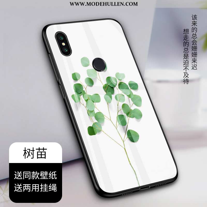 Hülle Xiaomi Mi A2 Glas Mode Frisch Trend Anti-sturz Case Weiße