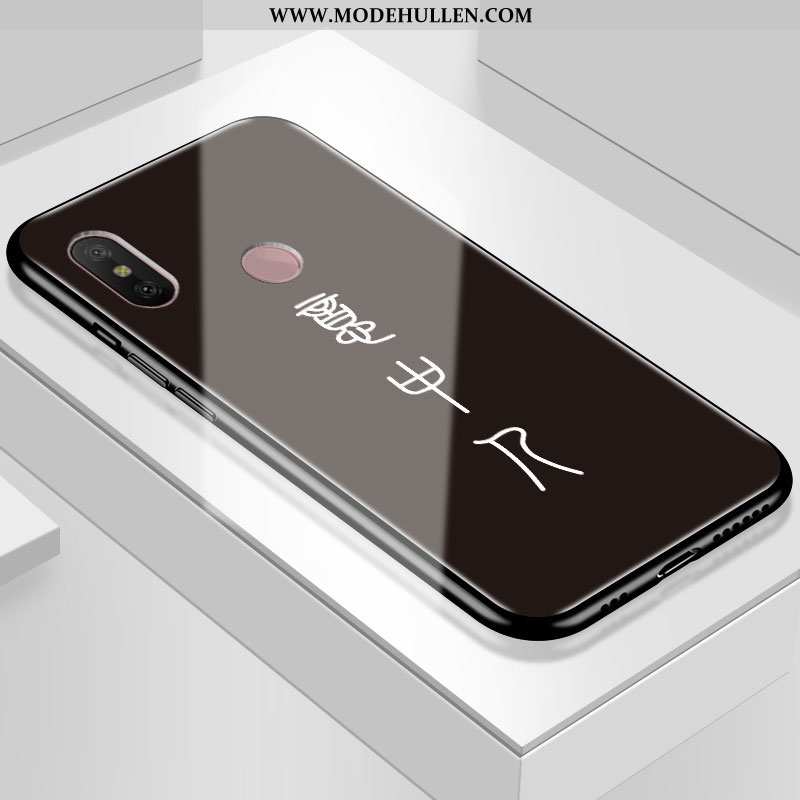 Hülle Xiaomi Mi A2 Lite Glas Weiche Schutz Anti-sturz Case Temperieren Weiße