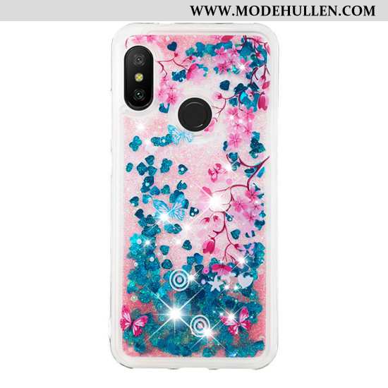 Hülle Xiaomi Mi A2 Lite Kreativ Karikatur Anti-sturz Mini Case Handy Lila