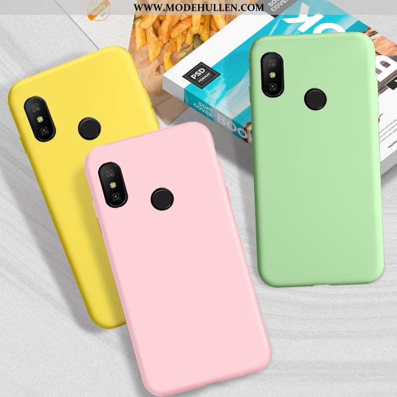 Hülle Xiaomi Mi A2 Lite Schutz Weiche Handy Case Einfassung Rot Rosa