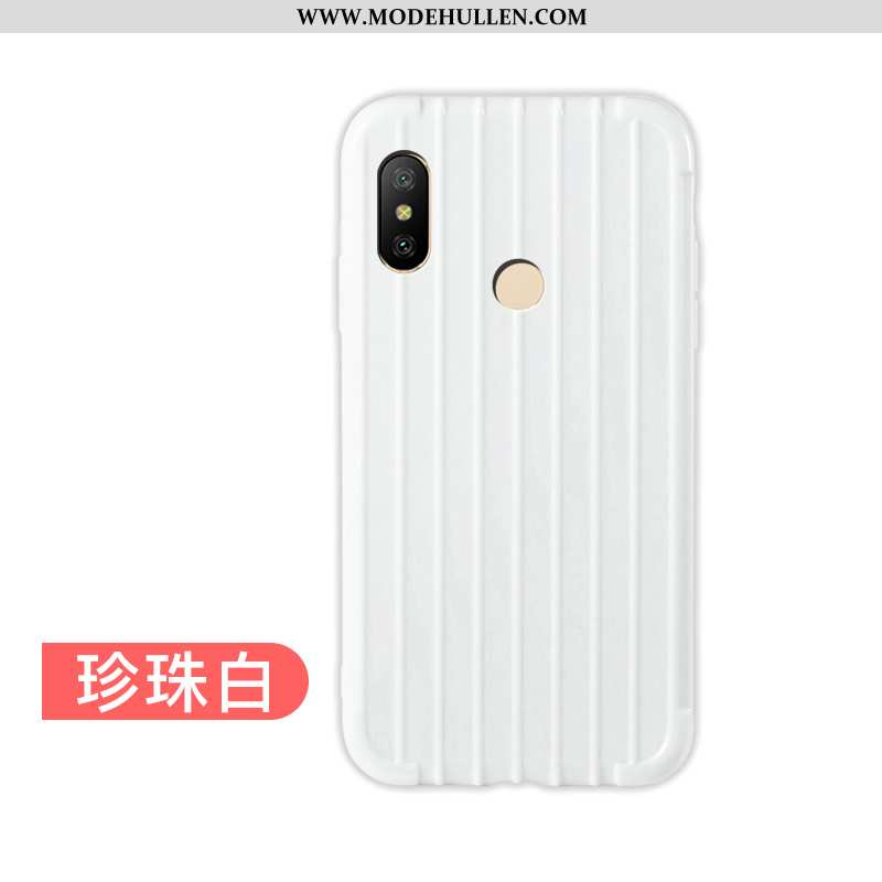 Hülle Xiaomi Mi A2 Lite Silikon Schutz Kühlung Case Rot Einfassung Einfach Blau