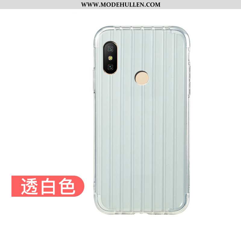 Hülle Xiaomi Mi A2 Lite Silikon Schutz Kühlung Case Rot Einfassung Einfach Blau