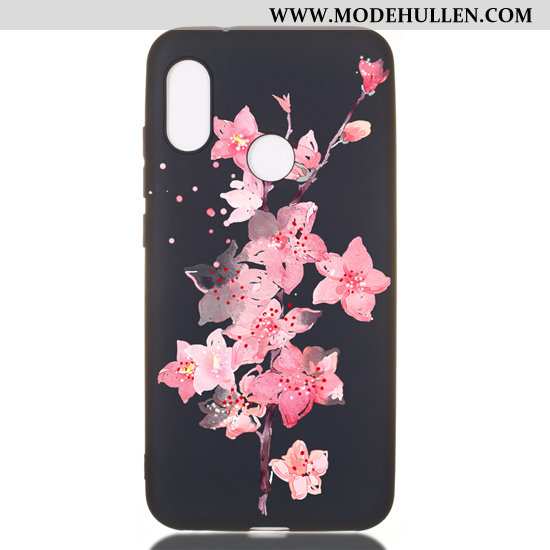 Hülle Xiaomi Mi A2 Lite Weiche Nubuck Anti-sturz Schwarz Rot Case Karikatur