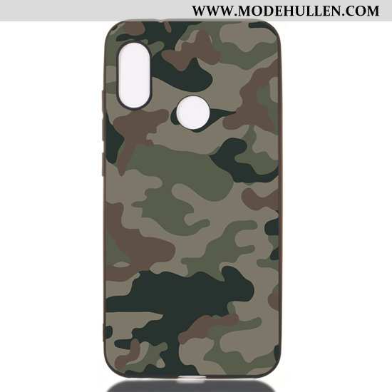 Hülle Xiaomi Mi A2 Lite Weiche Nubuck Anti-sturz Schwarz Rot Case Karikatur