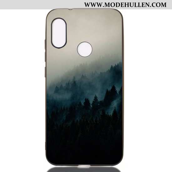 Hülle Xiaomi Mi A2 Lite Weiche Nubuck Anti-sturz Schwarz Rot Case Karikatur