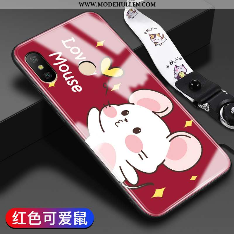 Hülle Xiaomi Mi A2 Lite Weiche Schutz Rosa Trend Liebhaber Schwer Glas