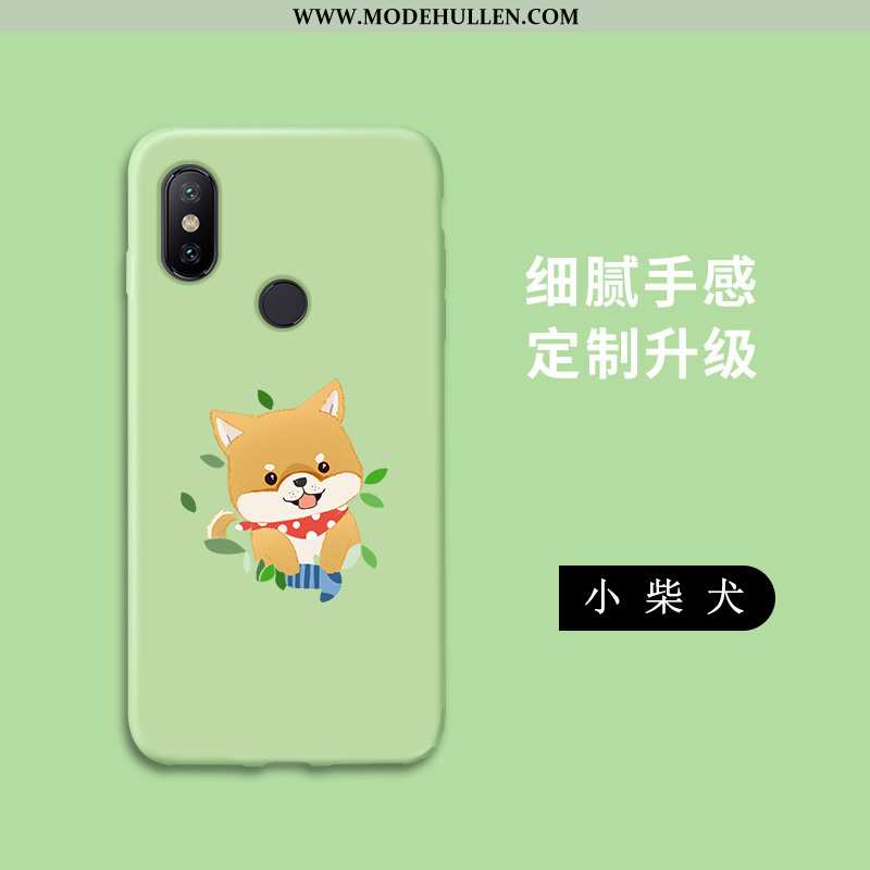 Hülle Xiaomi Mi A2 Lite Weiche Silikon Karikatur Case Handy Persönlichkeit Grün