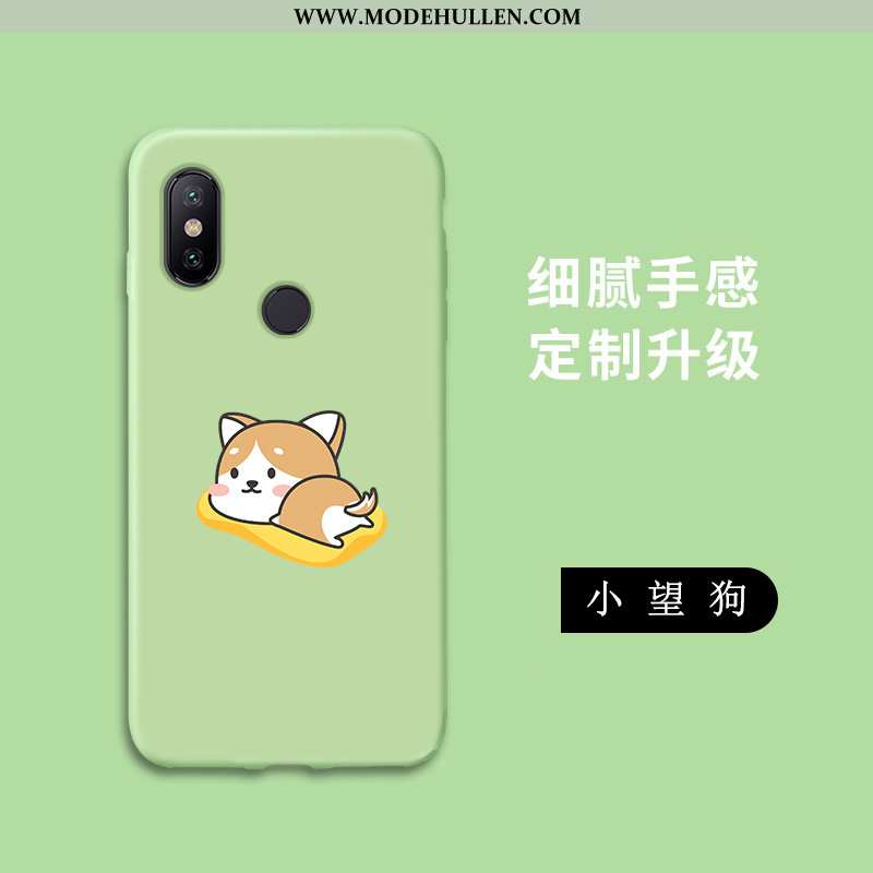 Hülle Xiaomi Mi A2 Lite Weiche Silikon Karikatur Case Handy Persönlichkeit Grün