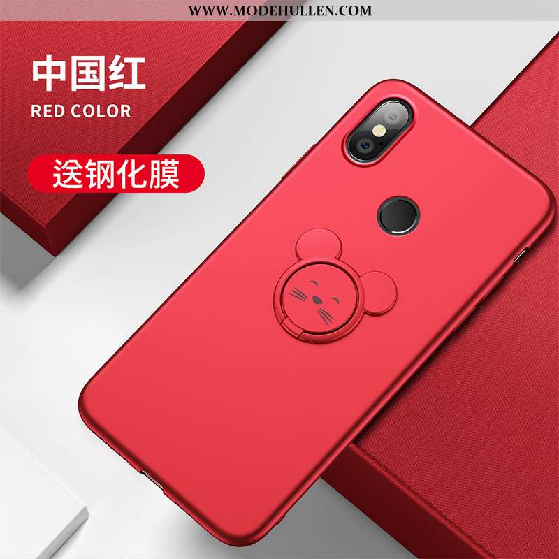 Hülle Xiaomi Mi A2 Persönlichkeit Kreativ Rot Schutz Mini Nette Rosa