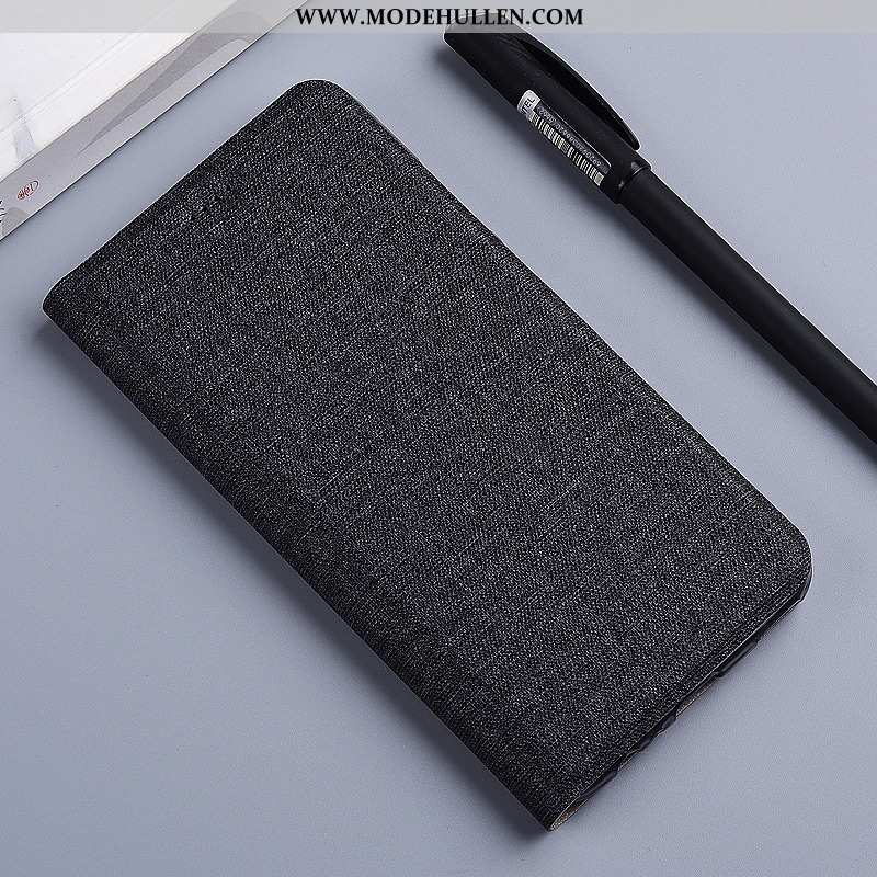 Hülle Xiaomi Mi A2 Schutz Baumwolle Und Leinen Mini Case Handy Muster Lederhülle Grau