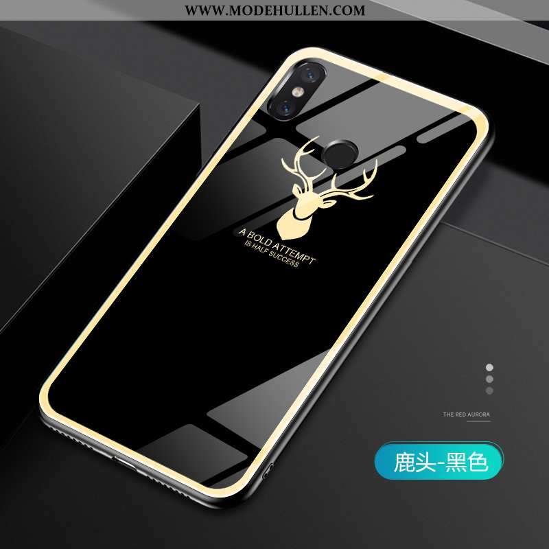 Hülle Xiaomi Mi A2 Schutz Glas Dünne Persönlichkeit Einfach Case Grau