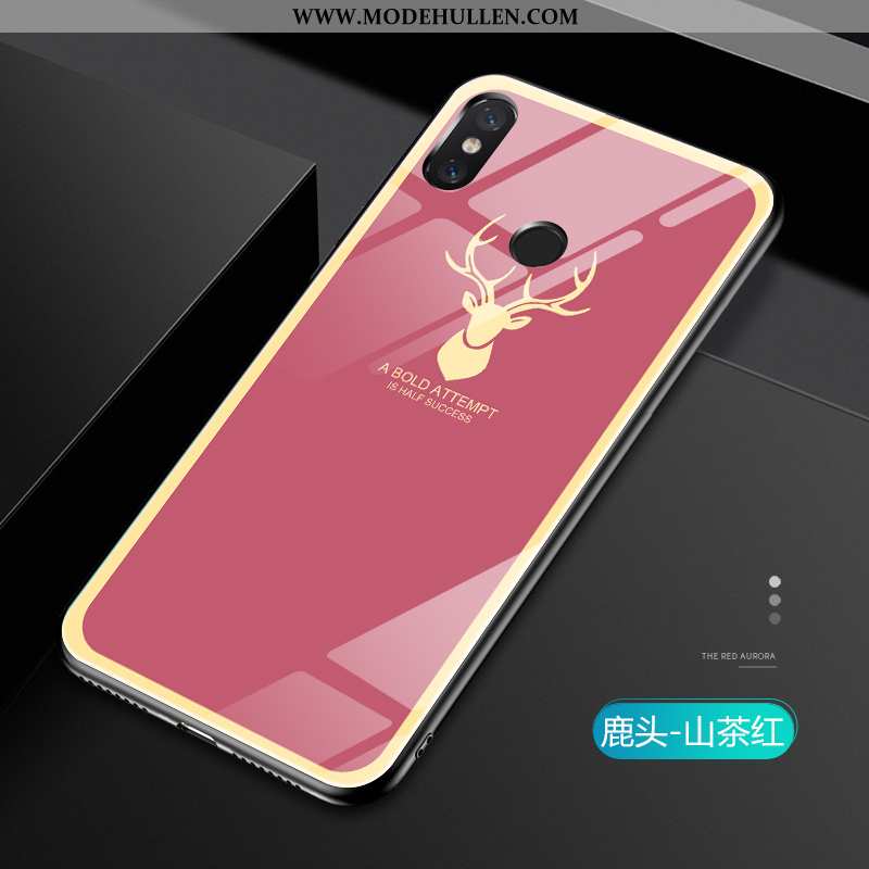 Hülle Xiaomi Mi A2 Schutz Glas Dünne Persönlichkeit Einfach Case Grau