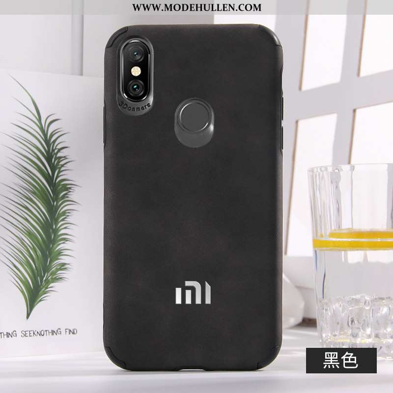 Hülle Xiaomi Mi A2 Silikon Schutz Neu Liebhaber Leder Fühlen Rote