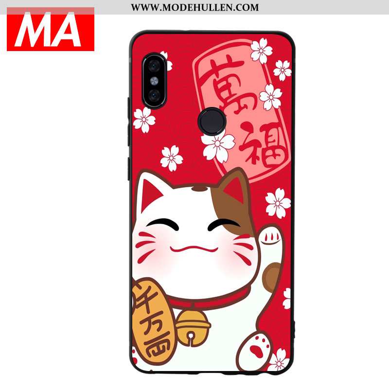 Hülle Xiaomi Mi A2 Weiche Silikon Mini Case Nette Reichtum Jugend Rote