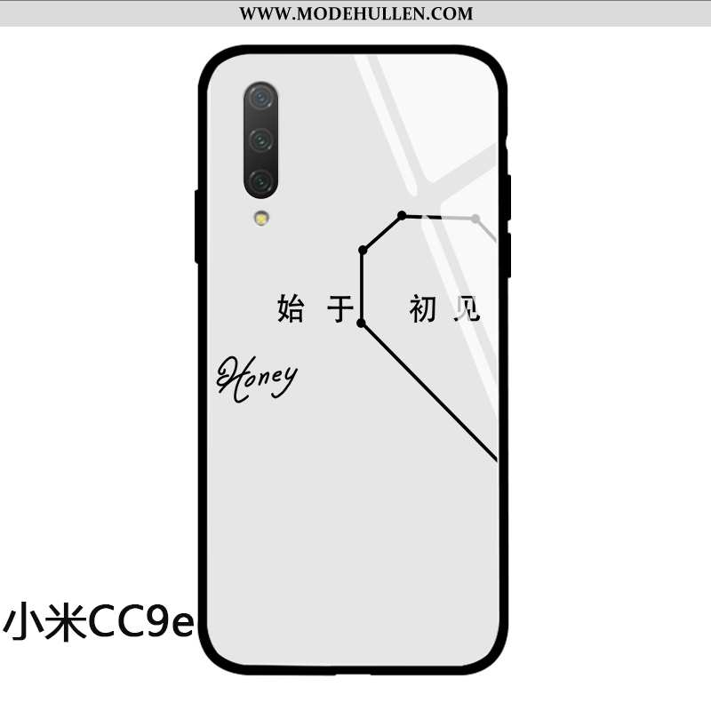 Hülle Xiaomi Mi A3 Glas Persönlichkeit Mini Weiß Silikon Case Weiße