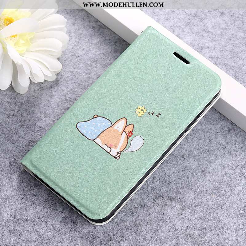 Hülle Xiaomi Mi A3 Karikatur Nette Schutz Handy Mini Muster Clamshell Grün