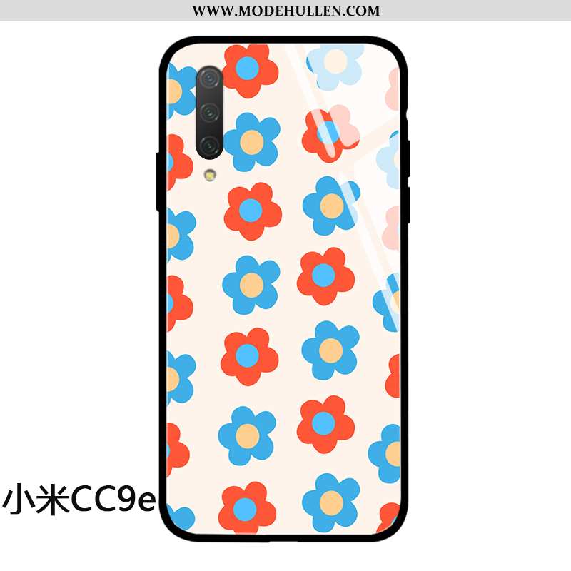 Hülle Xiaomi Mi A3 Kreativ Trend Blumen Case Schutz Persönlichkeit Handy Schwarz