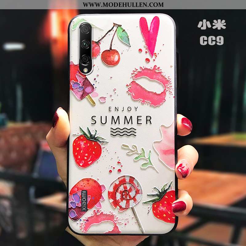 Hülle Xiaomi Mi A3 Nubuck Persönlichkeit Prägung Kunst Schutz Alles Inklusive Kreativ Rote